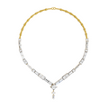 Sparkles Elegant V-Shape Diamond Necklace