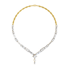 Sparkles Elegant V-Shape Diamond Necklace