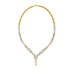 Sparkles Elegant V-Shape Diamond Necklace