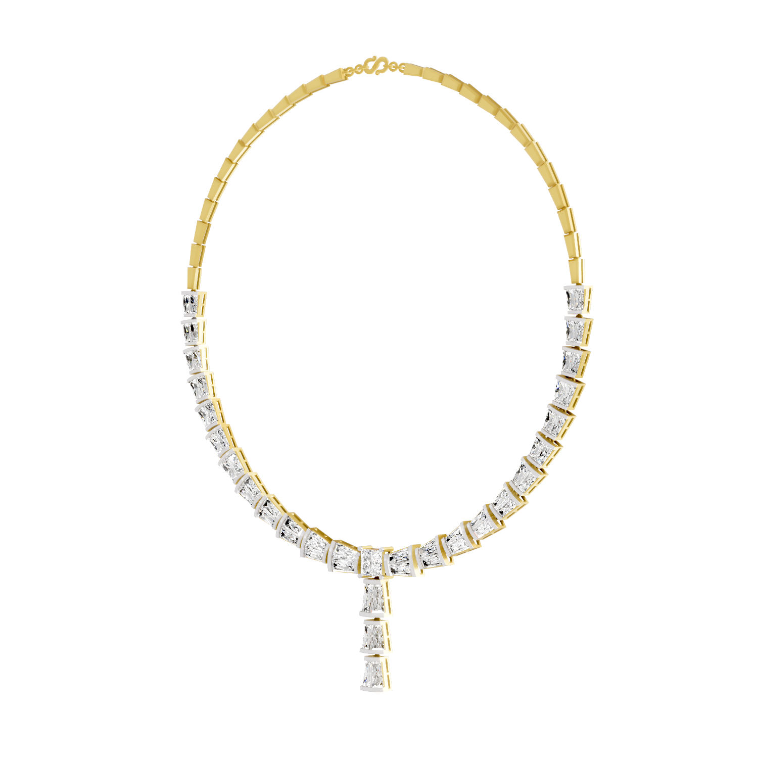 Sparkles Elegance Y Drop Dimaond Necklace