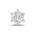 0.05 Carat Lab Grown Diamond Solitaire Flat-Back Labret Nosepin | 14K Rose Gold (Screw)