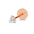 0.2 Carat Round Shape Diamond Nose Pin | 14K Rose Gold-Screw