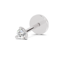 0.2 Carat Round Shape Diamond Nose Pin | 14K White Gold-Screw