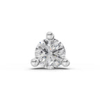 0.09 Ct Round Shape Soilitaire Diamond Nose Pin | 14K Yellow Gold