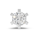 0.21 Carat Lab Grown Diamond classic 6-Prong Solitaire Nosepin | 14K Rose Gold (Screw)