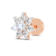0.16 Carat Round Shape Celestial Diamond Nose Pin | 14K Rose Gold-Screw