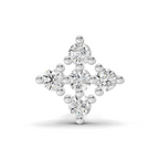 0.08 Carat Lab Grown Diamond Celestia Cluster  Nosepin | 14K White Gold (Screw)