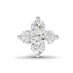 0.1 Carat Lab Grown Diamond Round Shape Cluster Nosepin | 14K Rose Gold (Screw)