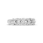 0.11 Carat Lab Grown Diamond Trio Stone Nosepin | 14K White Gold (Screw)