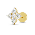 0.15 Carat Lab Grown Diamond Sitara Nosepin | 14K Yellow Gold (Screw)