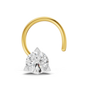 0.23 Carat Lab Grown Diamond Solitaire Nosepin | 14K Yellow Gold (Wire)