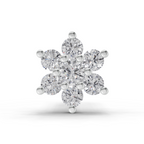 0.11 Ct Round Shape Nose Pin | 14K Yellow Gold