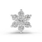 0.11 Ct Round Shape Nose Pin | 14K Yellow Gold