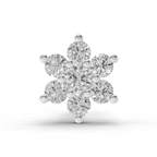 0.11 Ct Round Shape Nose Pin | 14K Yellow Gold