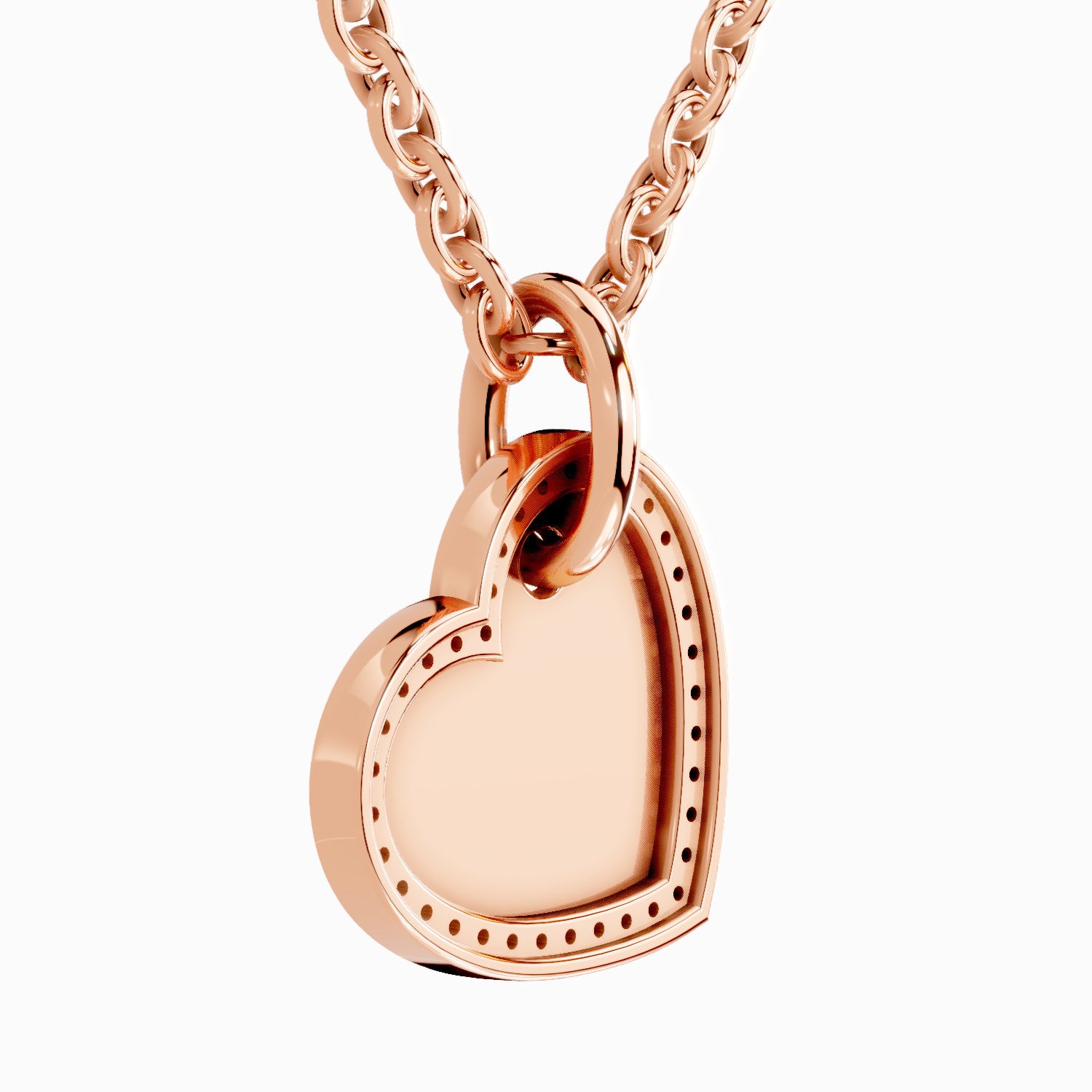 0.07 Carat Heart Pendant | 14K Rose Gold