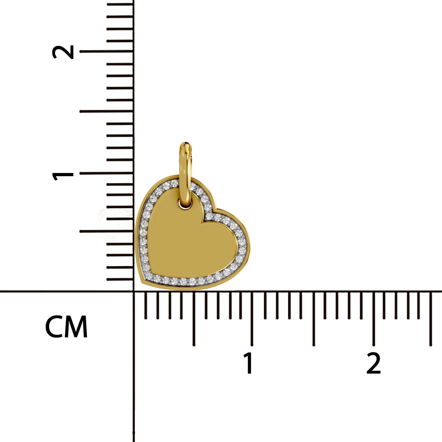 0.07 Carat Heart Pendant | 14K Yellow Gold
