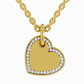 0.07 Carat Heart Pendant | 14K Yellow Gold