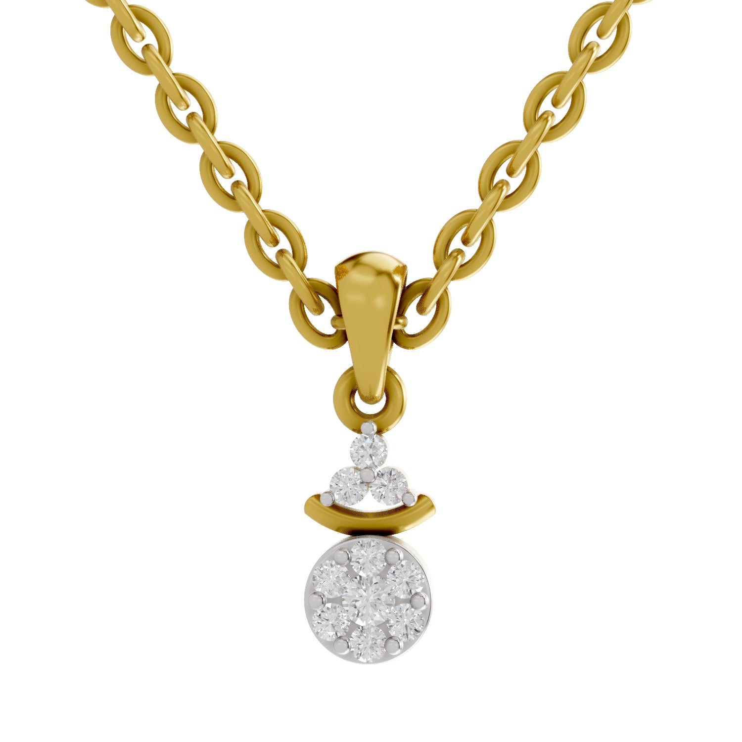 0.09 Ct Diamond Pendant in 14K
