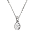 0.50 ct Round Shape Halo Diamond Pendant | 14K Yellow Gold