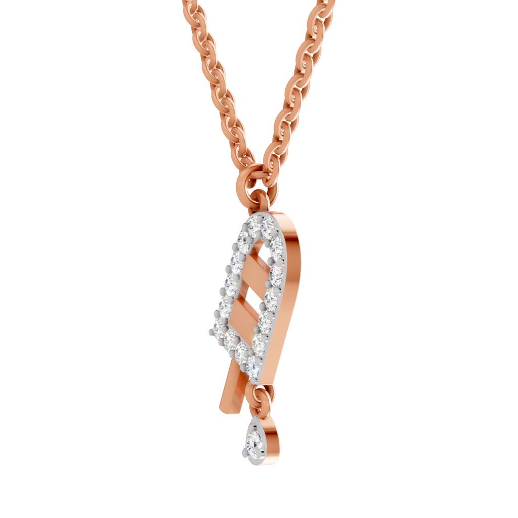0.31 Carat Popsicle Pendant | 14K Rose Gold
