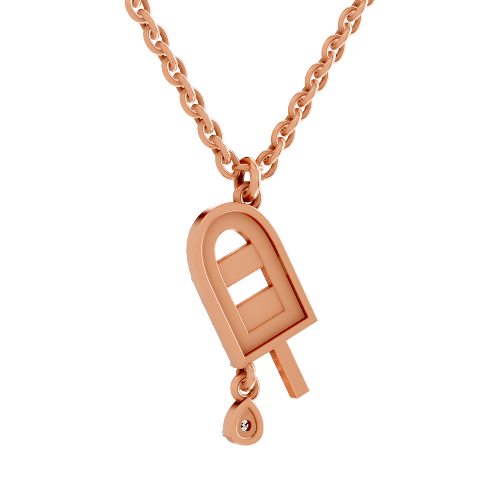 0.31 Carat Popsicle Pendant | 14K Rose Gold