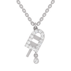 0.31 Carat Popsicle Pendant | 14K White Gold