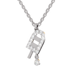 0.31 Carat Popsicle Pendant | 14K White Gold