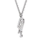 0.31 Carat Popsicle Pendant | 14K White Gold