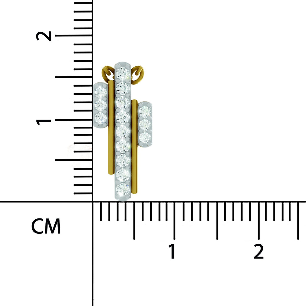 0.23 Carat Lab Grown Diamond Skyline Pendant in 14K