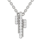 0.23 Carat Lab Grown Diamond Skyline Pendant in 14K