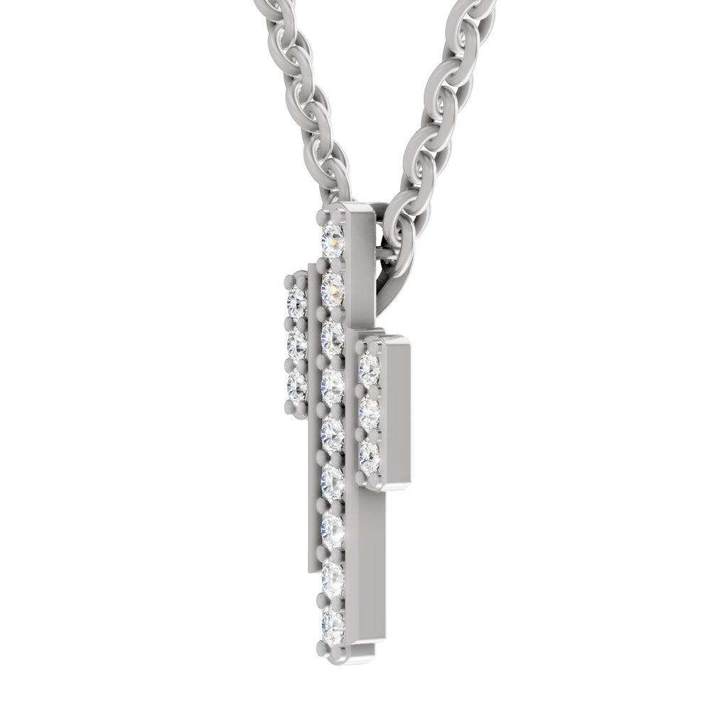 0.23 Carat Lab Grown Diamond Skyline Pendant in 14K