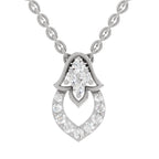 0.3 Carat Lab Grown Diamond teardrop Pendant in 14K