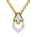 0.3 Carat Lab Grown Diamond teardrop Pendant in 14K