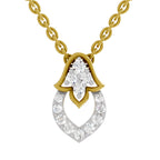 0.3 Carat Lab Grown Diamond teardrop Pendant in 14K