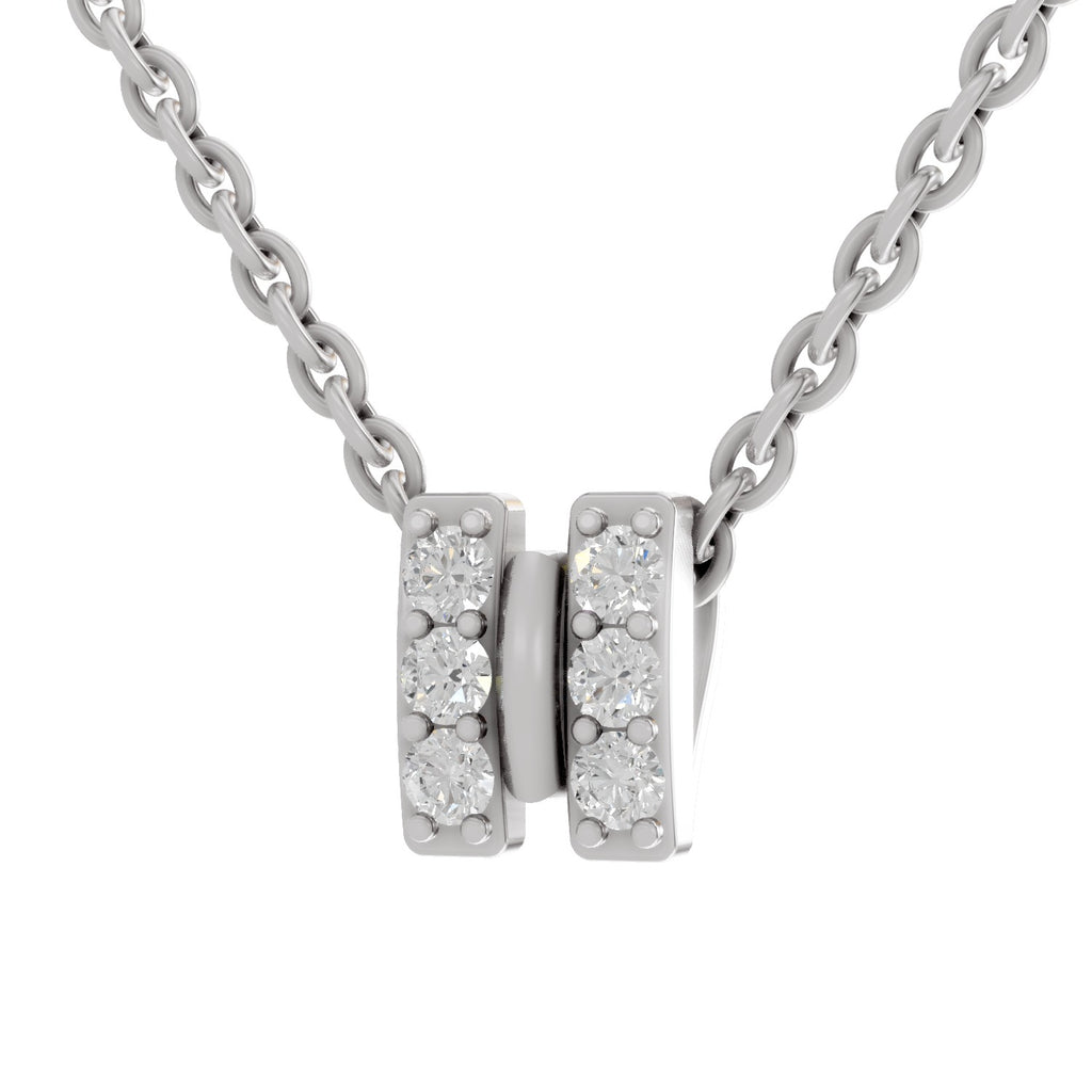0.23 Carat Twogether Pendant Lab Grown Diamond in 14K Gold