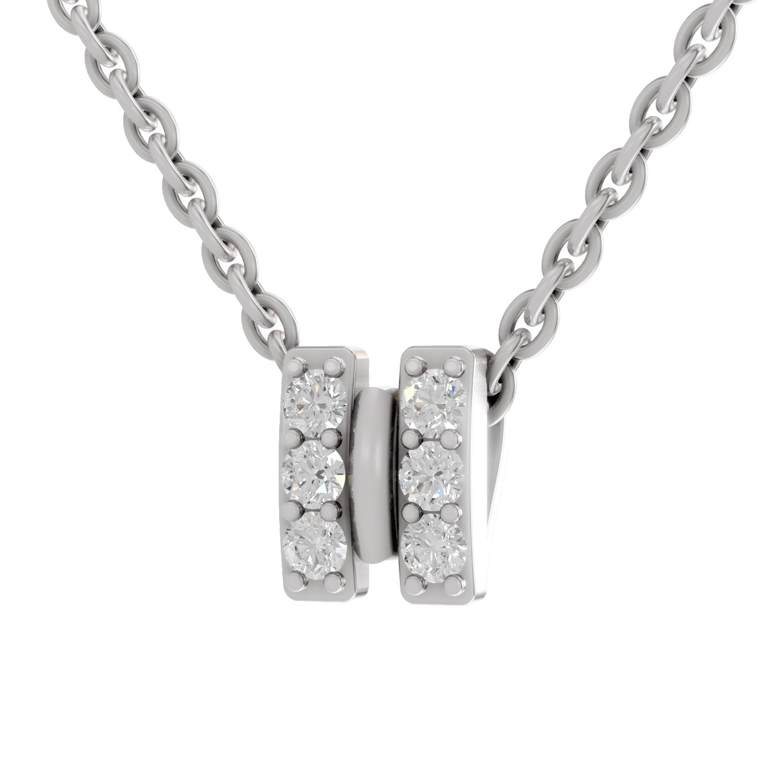 0.23 Carat Twogether Pendant Lab Grown Diamond in 14K Gold