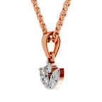 0.25 Carat Lab Grown Diamond Trinity Bloom Pendant in 14K