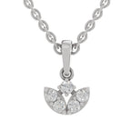 0.25 Carat Lab Grown Diamond Trinity Bloom Pendant in 14K