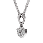 0.25 Carat Lab Grown Diamond Trinity Bloom Pendant in 14K