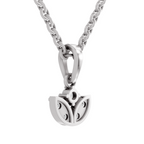 0.25 Carat Lab Grown Diamond Trinity Bloom Pendant in 14K