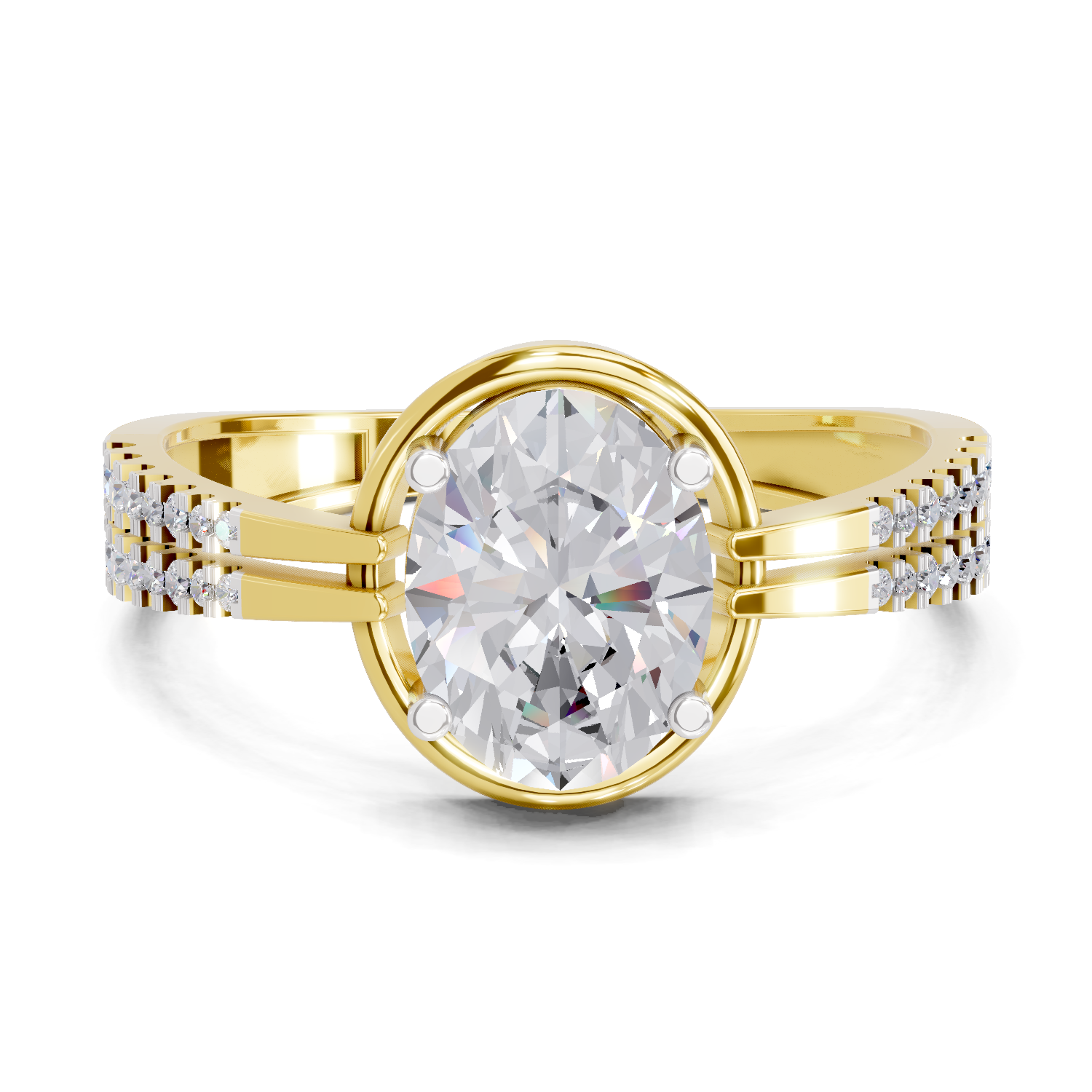 1.39 Carat Diamond Ring in 14K Gold