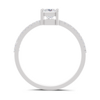 Sparkles Lab Grown Diamond 0.33 Princess Halo Grace Ring| 14K White Gold