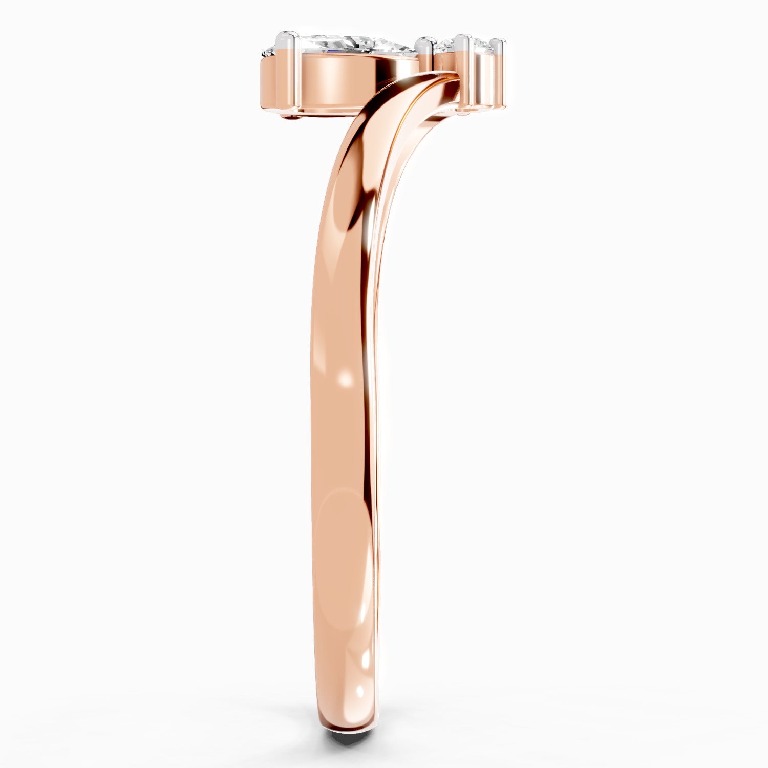 Sparkles Lab Grown Diamond 0.23 Carat Pear Shape Ring| 14K Rose Gold