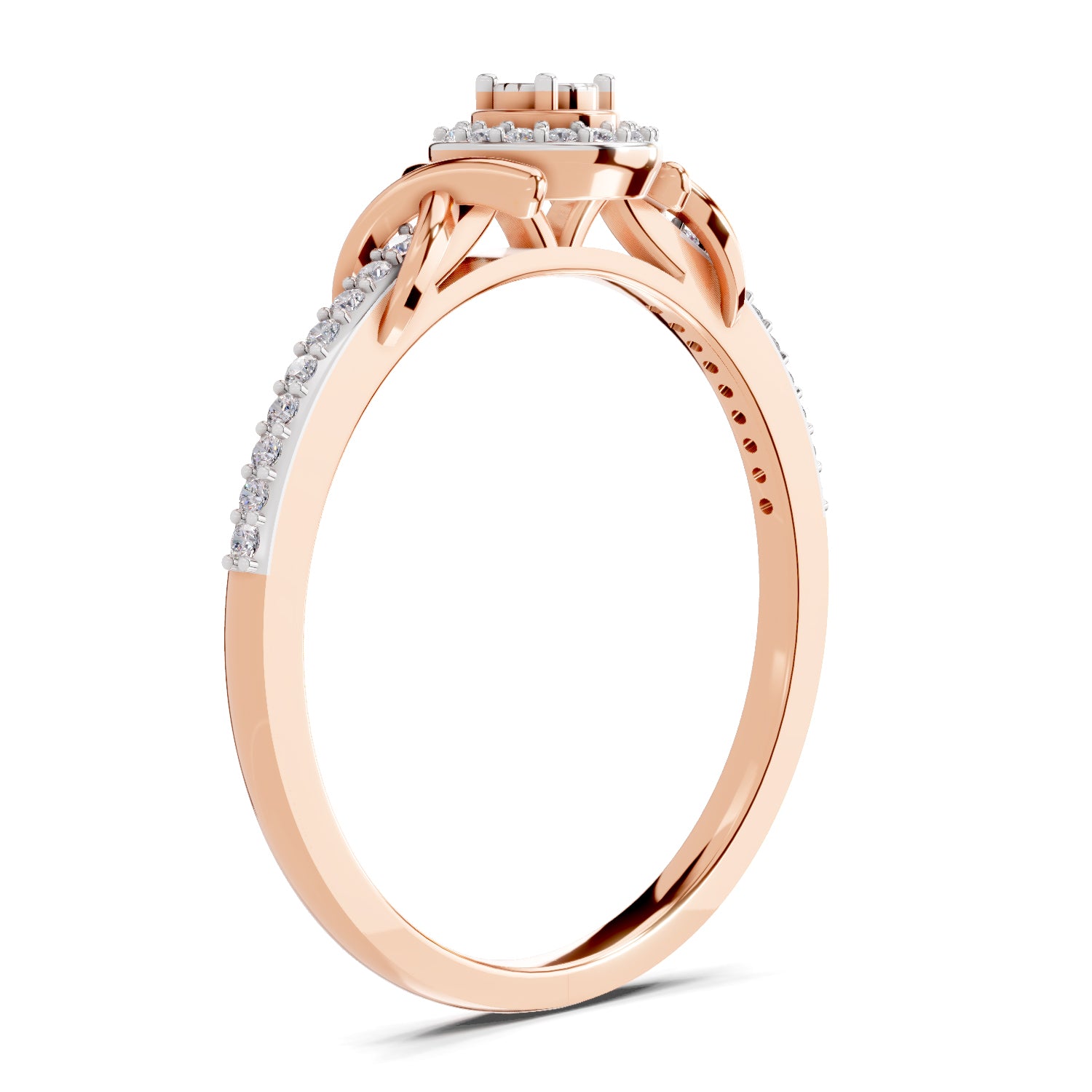 0.18 Carat Infinity Promise Engagement Ring | 14K Rose Gold