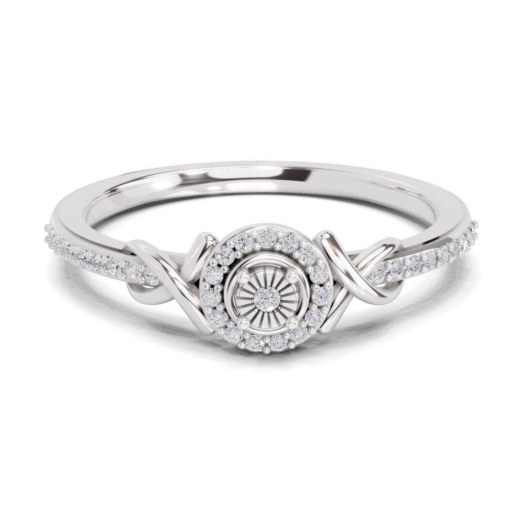 0.18 Carat Diamond Ring in 14K Gold