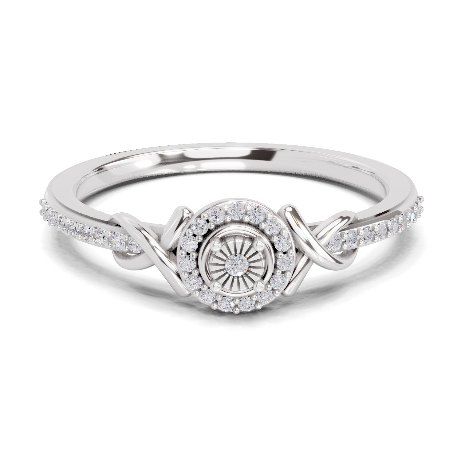 0.18 Carat Diamond Ring in 14K Gold