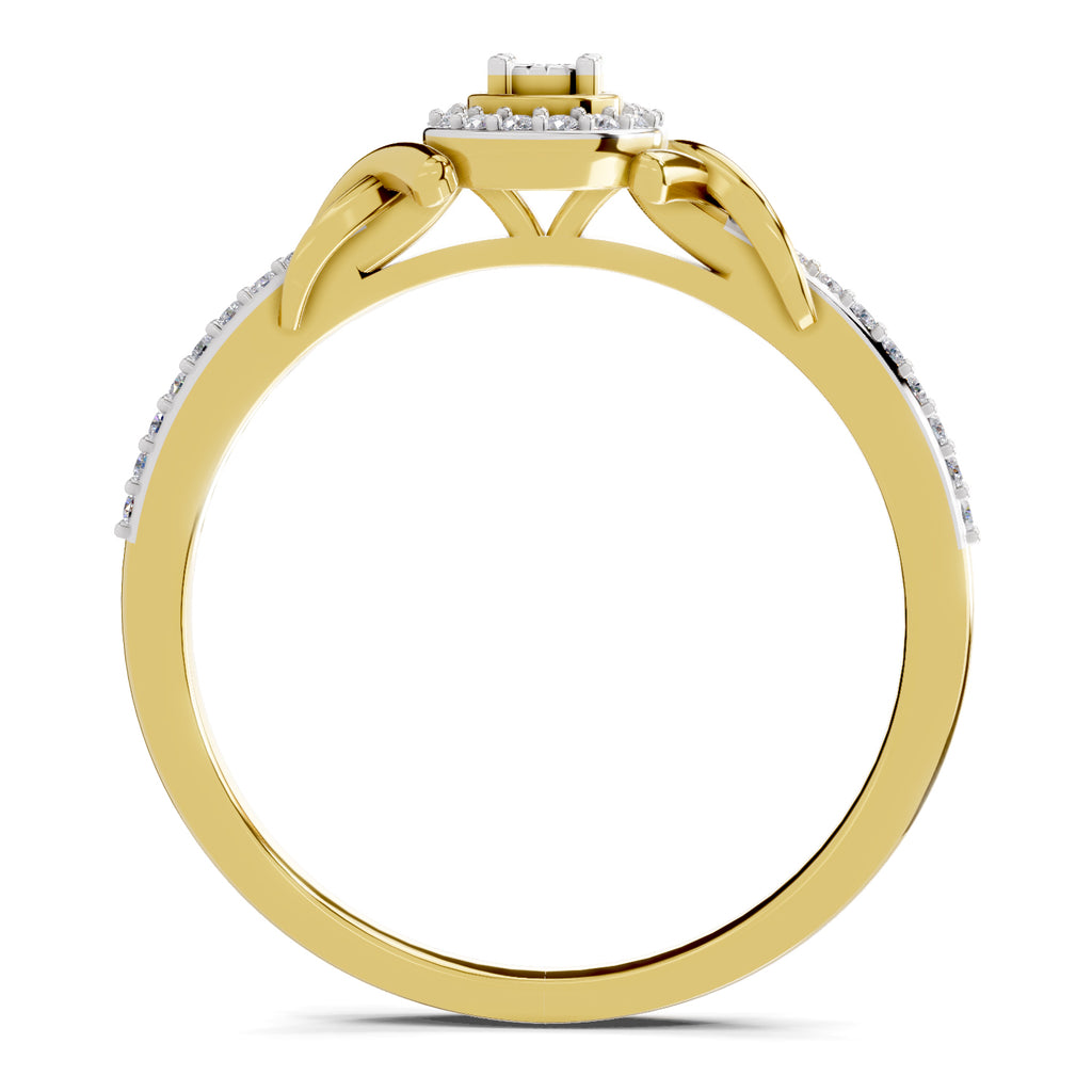 0.18 Carat Diamond Ring in 14K Gold