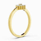Sparkles Lab Grown Diamond 0.13 Marquise-Shaped Cluster Ring| 14K Yellow Gold