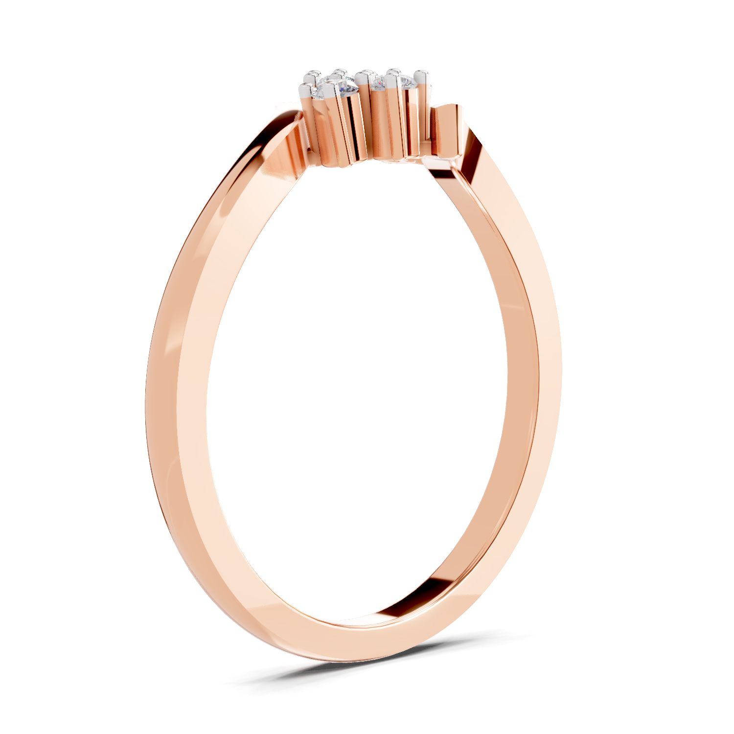 0.07 Carat Lumora Promise Engagement Ring | 14K Rose Gold