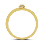 0.11 Carat Solitaire Lab Grown Diamond Ring In 14K Gold